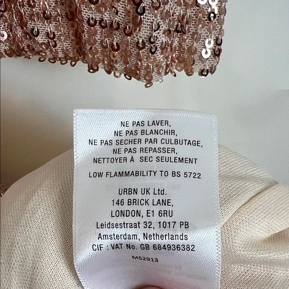 Anthropologie x Mare Mare Rose Gold Sequin Duster Cardigan Small - Picture 11 of 11